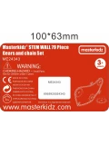 MASTERKIDZ Tablica Ścienna Koła Zębate i Łańcuch 79 El. Zbuduj własny mechanizm | Pan Piksel