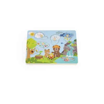 TOOKY TOY Drewniany Sorter Geometryczny Nauka Kształtów Liczenia | Pan Piksel