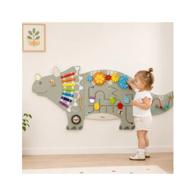 TOOKY TOY Drewniane Koraliki Klocki do Nawlekania Morskie Zwierzęta 13 el. | Pan Piksel