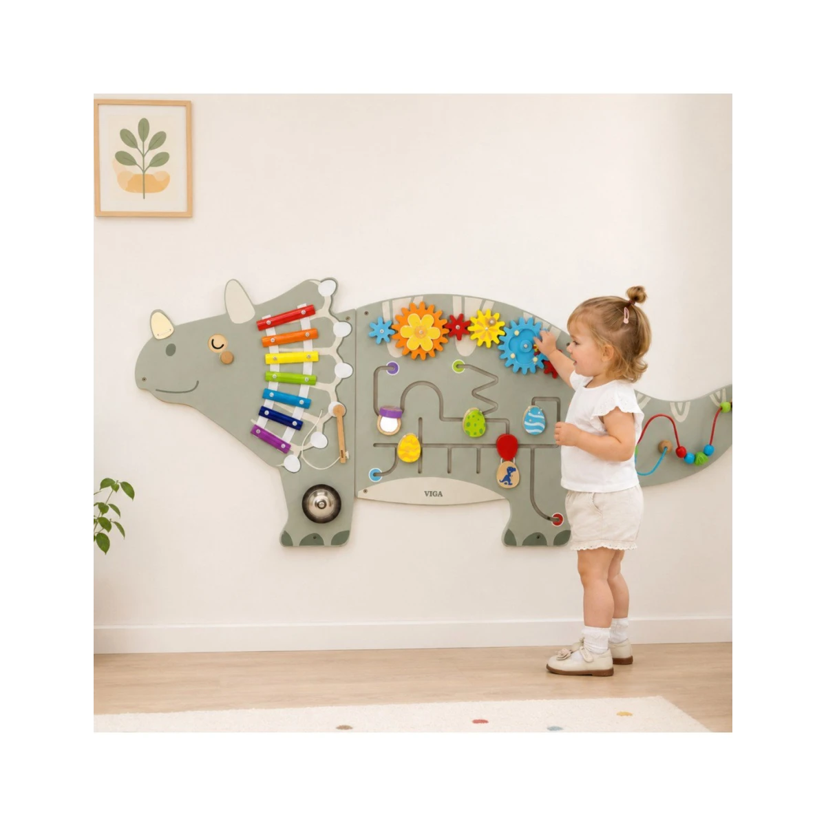 TOOKY TOY Drewniane Koraliki Klocki do Nawlekania Morskie Zwierzęta 13 el. | Pan Piksel