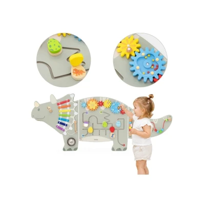 TOOKY TOY Drewniane Koraliki Klocki do Nawlekania Morskie Zwierzęta 13 el. | Pan Piksel