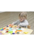 MASTERKIDZ Układanka Mozaika Nauka Kolorów i Kształtów Tangram Montessori | Pan Piksel