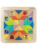 MASTERKIDZ Układanka Mozaika Nauka Kolorów i Kształtów Tangram Montessori | Pan Piksel