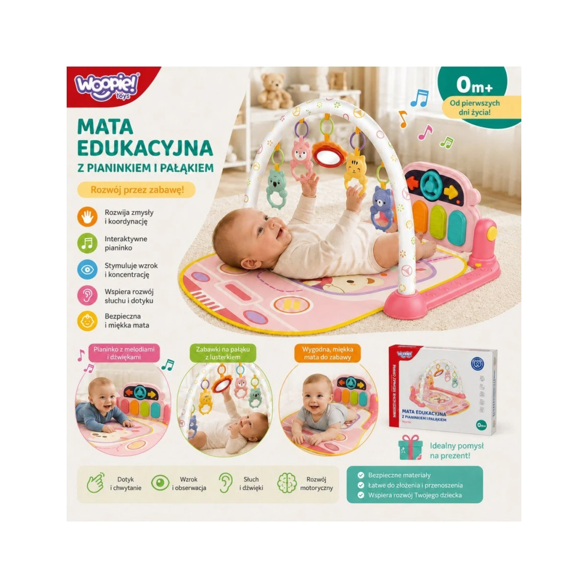 MASTERKIDZ Tablica Edukacyjna Gra Nauka Pamięci Ul i Pszczoły Montessori | Pan Piksel