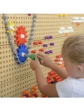 MASTERKIDZ Układanka Dwustronne Dotykowe Klocki Wizualne Montessori | Pan Piksel