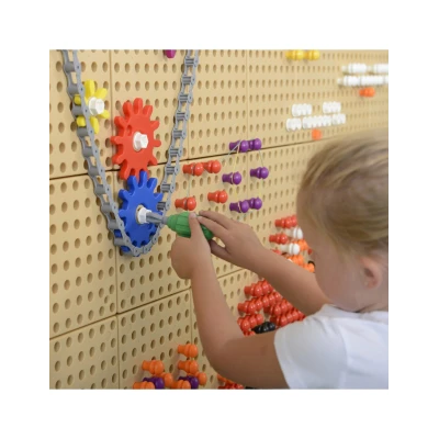 MASTERKIDZ Układanka Dwustronne Dotykowe Klocki Wizualne Montessori | Pan Piksel