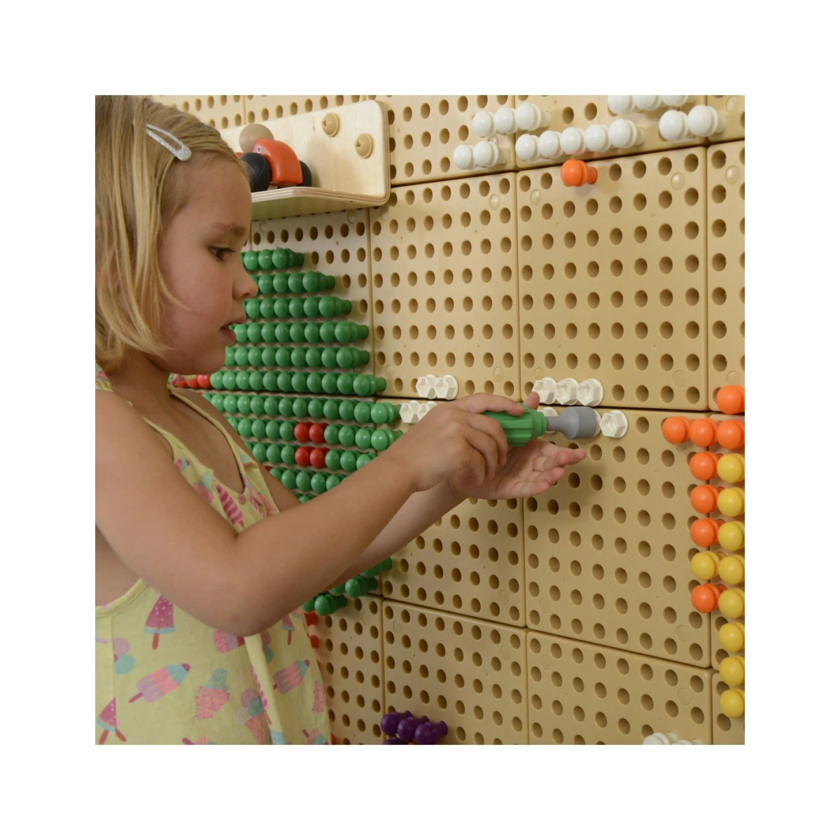 MASTERKIDZ Układanka Dwustronne Dotykowe Klocki Wizualne Montessori | Pan Piksel