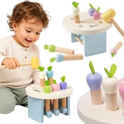 Drewniana gra Uderz Marchewkę Classic World | Pan Piksel