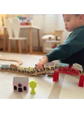 Tooky Toy Drewniane Pojazdy Wagoniki na Magnes | Pan Piksel