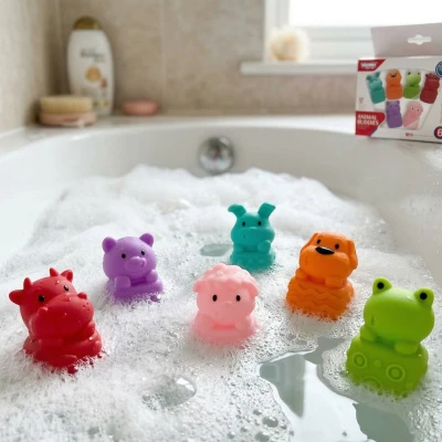 WOOPIE BABY Zwierzątka Sensoryczne Miękkie Zestaw 6 szt | Pan Piksel