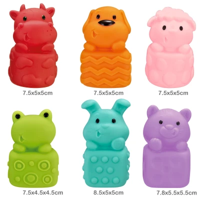 WOOPIE BABY Zwierzątka Sensoryczne Miękkie Zestaw 6 szt | Pan Piksel