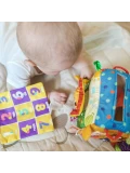 WOOPIE BABY Zabawka Edukacyjna Sensoryczna Pani Metka Pudełeczko Chusteczek | Pan Piksel