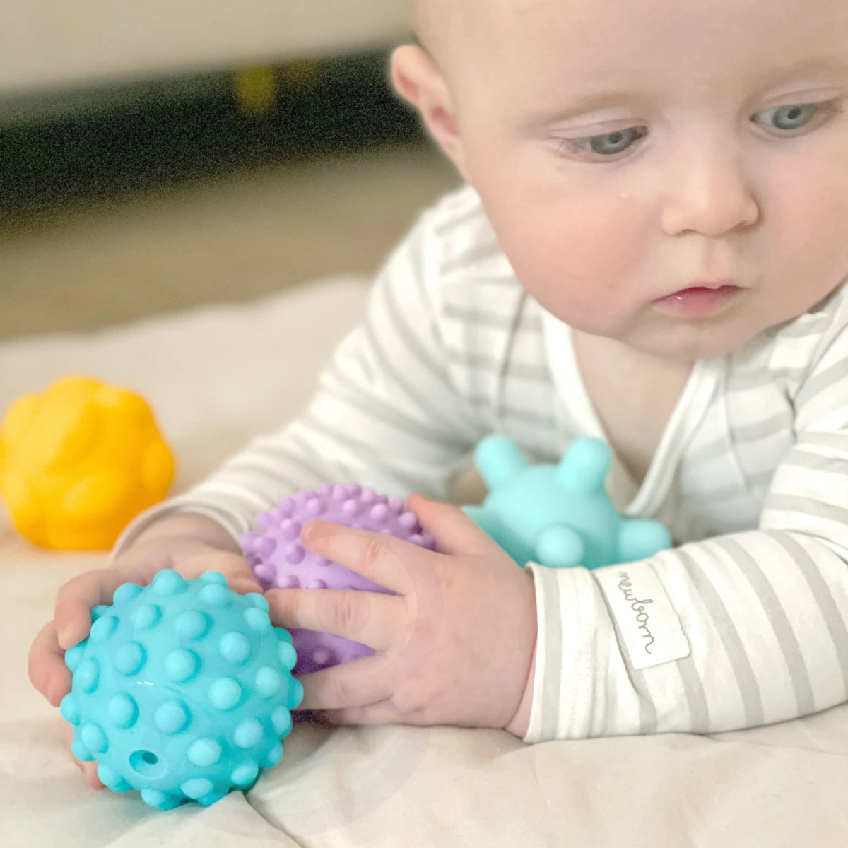 WOOPIE BABY Klocki Sensoryczne do Ściskania 6 el. | Pan Piksel
