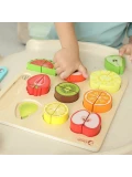 CLASSIC WORLD Zestaw do Krojenia Owoców na Rzepy MONTESSORI 20 el. | Pan Piksel
