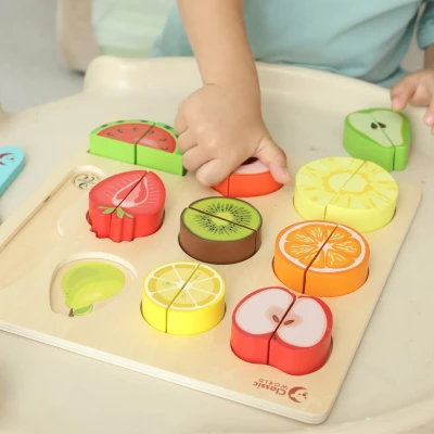 CLASSIC WORLD Zestaw do Krojenia Owoców na Rzepy MONTESSORI 20 el. | Pan Piksel