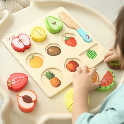 CLASSIC WORLD Zestaw do Krojenia Owoców na Rzepy MONTESSORI 20 el. | Pan Piksel