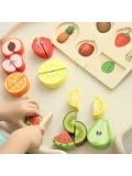 CLASSIC WORLD Zestaw do Krojenia Owoców na Rzepy MONTESSORI 20 el. | Pan Piksel