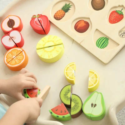 CLASSIC WORLD Zestaw do Krojenia Owoców na Rzepy MONTESSORI 20 el. | Pan Piksel