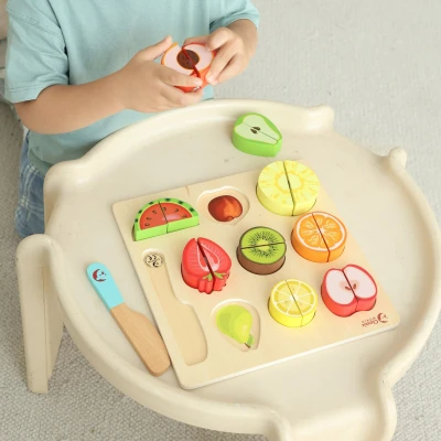 CLASSIC WORLD Zestaw do Krojenia Owoców na Rzepy MONTESSORI 20 el. | Pan Piksel