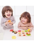 CLASSIC WORLD Zestaw do Krojenia Owoców na Rzepy MONTESSORI 20 el. | Pan Piksel