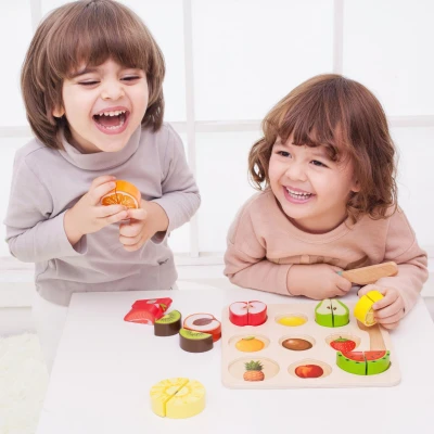 CLASSIC WORLD Zestaw do Krojenia Owoców na Rzepy MONTESSORI 20 el. | Pan Piksel