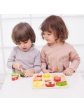 CLASSIC WORLD Zestaw do Krojenia Owoców na Rzepy MONTESSORI 20 el. | Pan Piksel