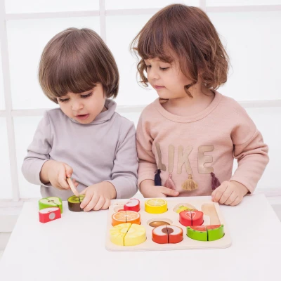 CLASSIC WORLD Zestaw do Krojenia Owoców na Rzepy MONTESSORI 20 el. | Pan Piksel