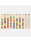 VIGA Drewniana Gra edukacyjna Logiczne koraliki  104 elementy Montessori | Pan Piksel