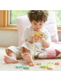 CLASSIC WORLD Drewniana Przeplatanka Klocki do Nawlekania Klucze i Drzwi MONTESSORI 11 el. | Pan Piksel
