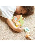 CLASSIC WORLD Drewniana Przeplatanka Klocki do Nawlekania Klucze i Drzwi MONTESSORI 11 el. | Pan Piksel
