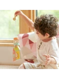 CLASSIC WORLD Drewniana Przeplatanka Klocki do Nawlekania Klucze i Drzwi MONTESSORI 11 el. | Pan Piksel