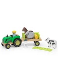 VIGA Traktor Drewniany Zwięrzatka Farma Zagroda | Pan Piksel