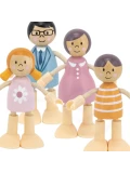 VIGA PolarB Drewniane Lalki Rodzina Lalek Zestaw Figurki | Pan Piksel