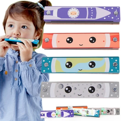 CLASSIC WORLD Drewniana Harmonijka Ustna dla Dzieci 1 szt. | Pan Piksel