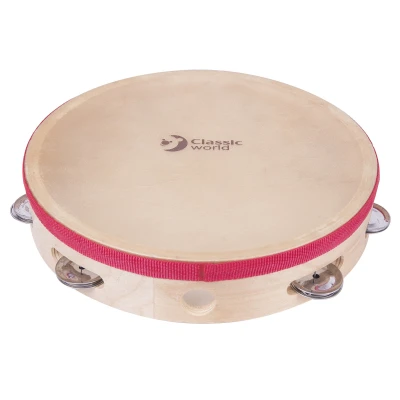 CLASSIC WORLD EDU Instrument Muzyczny Tamburyn 25 cm | Pan Piksel
