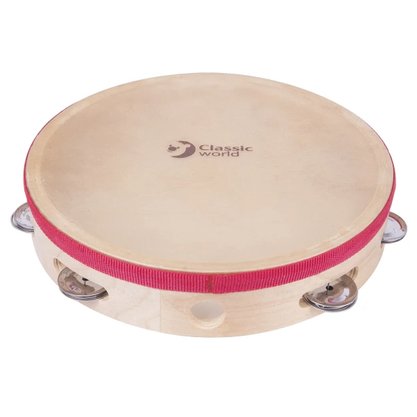 CLASSIC WORLD EDU Instrument Muzyczny Tamburyn 25 cm | Pan Piksel