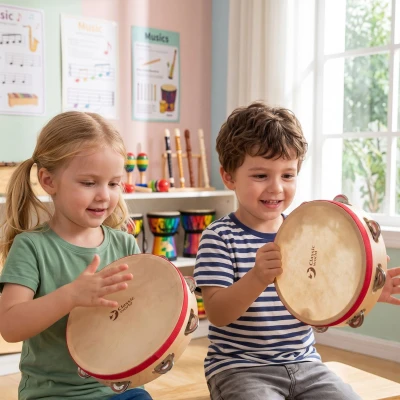 CLASSIC WORLD EDU Instrument Muzyczny Tamburyn 25 cm | Pan Piksel