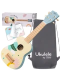CLASSIC WORLD Drewniane Ukulele Gitara dla Dzieci Niebieskie | Pan Piksel