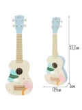 CLASSIC WORLD Drewniane Ukulele Gitara dla Dzieci Niebieskie | Pan Piksel