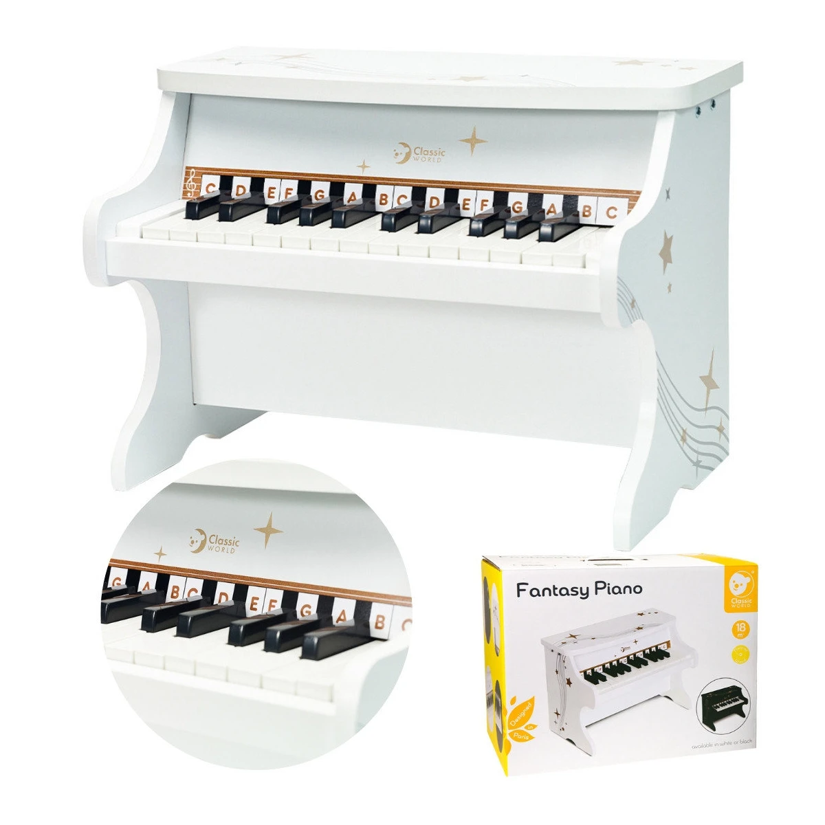 Drewniane pianinko Classic World | Pan Piksel