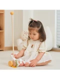 TOOKY TOY Drewniany Wózek z Klockami 16 el. | Pan Piksel