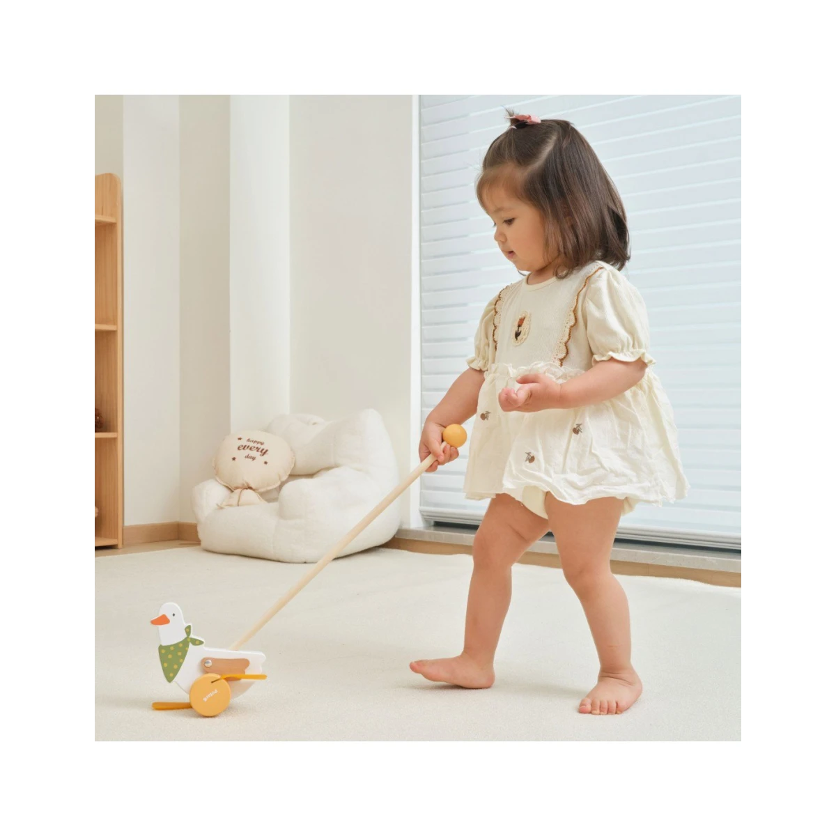 TOOKY TOY Drewniany Wózek z Klockami 16 el. | Pan Piksel