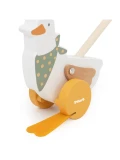 TOOKY TOY Drewniany Wózek z Klockami 16 el. | Pan Piksel
