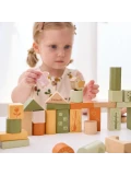 VIGA PolarB Drewniane Klocki Bloki Montessori Zwierzęta 50 el. | Pan Piksel