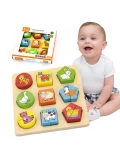 VIGA Puzzle Edukacyjne Drewniane Zwierzęta | Pan Piksel