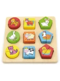 VIGA Puzzle Edukacyjne Drewniane Zwierzęta | Pan Piksel