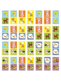 VIGA Edukacyjne Klocki Domino Drewniane gra Farma 28 elementów Montessori | Pan Piksel