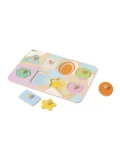 CLASSIC WORLD Układanka Puzzle Klocki Geometryczne 9 el. | Pan Piksel
