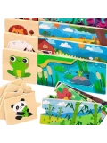 VIGA Puzzle Logiczne ze Zwierzętami Układanka | Pan Piksel
