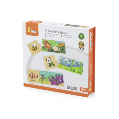 VIGA Puzzle Logiczne ze Zwierzętami Układanka | Pan Piksel